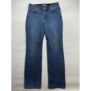 Levi's 525 Women's Perfect Waist Straight Leg Blue Denim Jeans - Sz 10S (31x30)